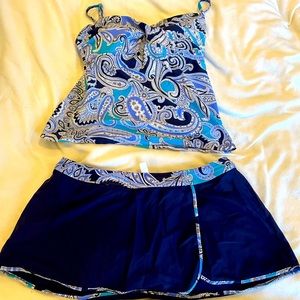 ⭐️Size 14 tankini with skirted bottoms